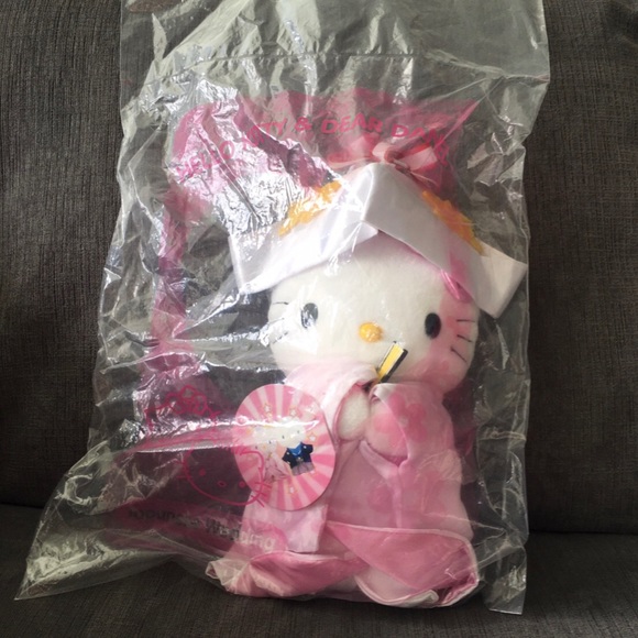 Vintage Japanese Hello Kitty Wedding plush - Picture 2 of 4
